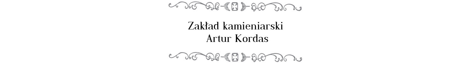 Artur Kordas zakład kamieniarski Logo